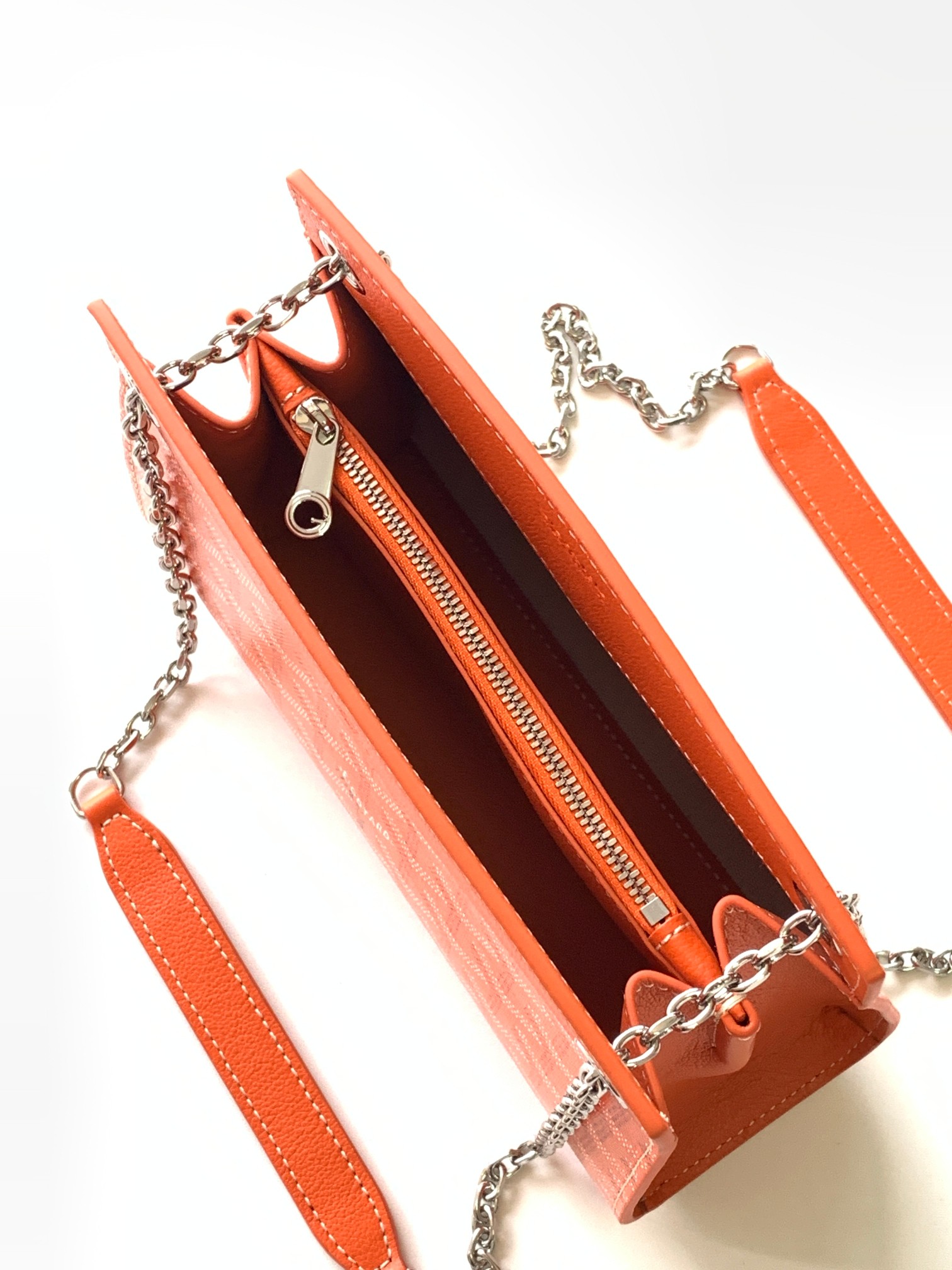 Rouette Structure Mini Shoulder Bag In Orange